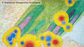 Colourful shapes. Text reads: &copy; National Museums Scotland